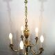 Louis XVI Bronze Chandelier 5 Lights