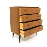 Scandinavian teak chest of drawers, Sweden, 1950