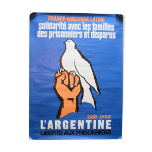 Affiche Paix pour l'Argentine Liberté