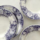 4 Sarreguemines "Jardinière" ironstone soup plates