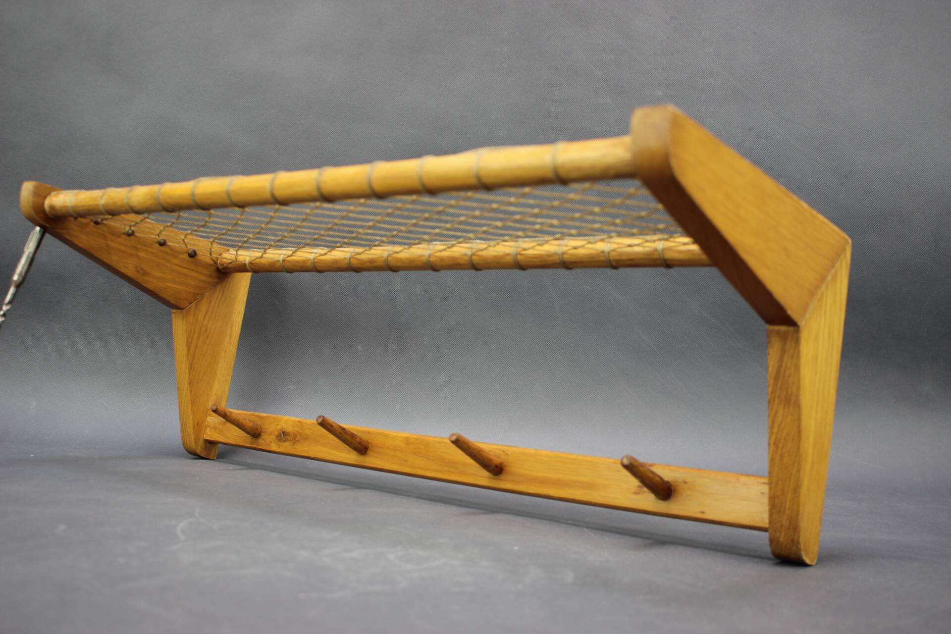Mid-Century wall coat rack