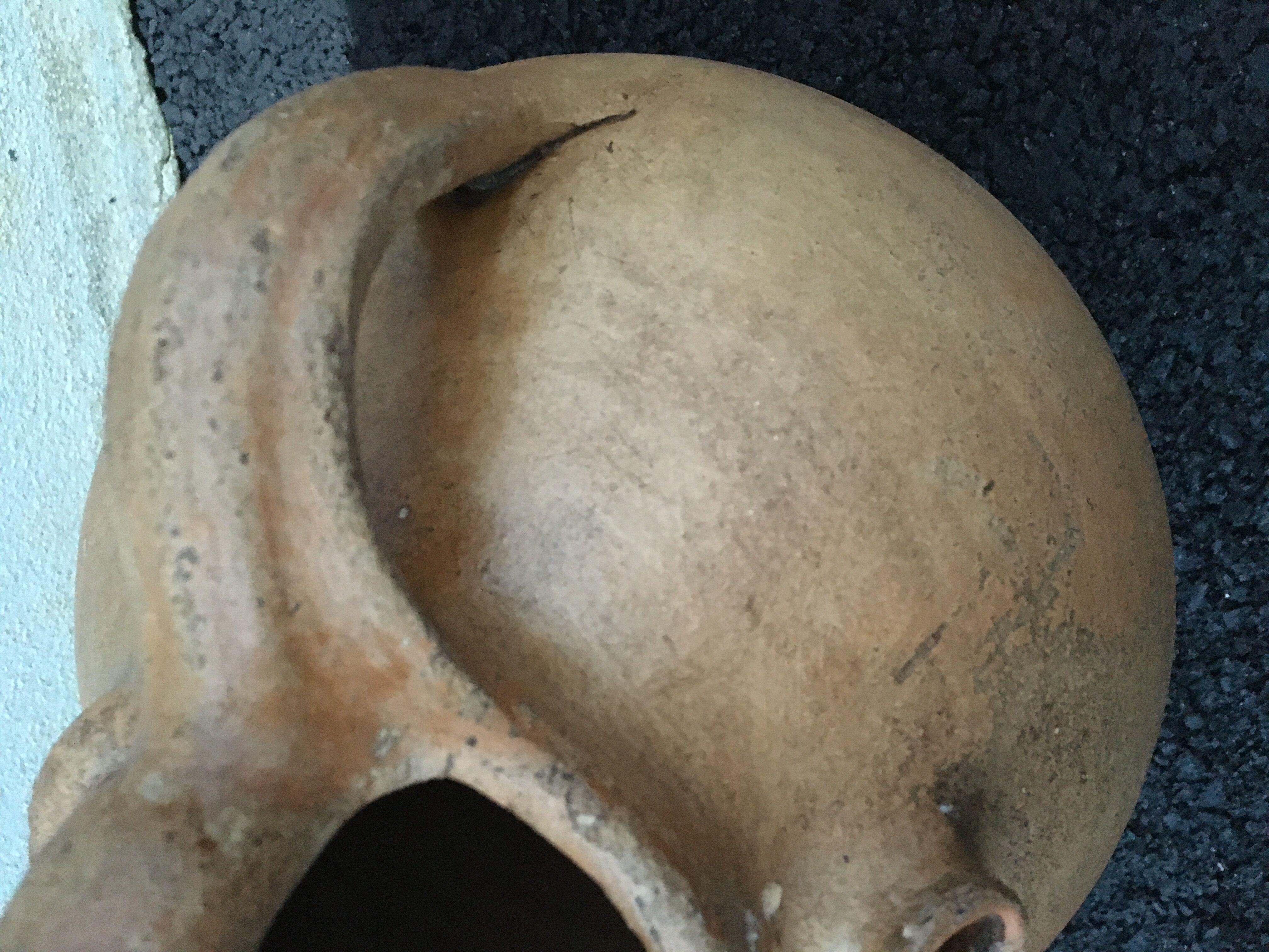 Terracotta oil jar