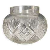 Vase boule en cristal taillé