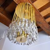 Venini ceiling lamp, cut glass, Italy, 1970