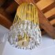 Venini ceiling lamp, cut glass, Italy, 1970