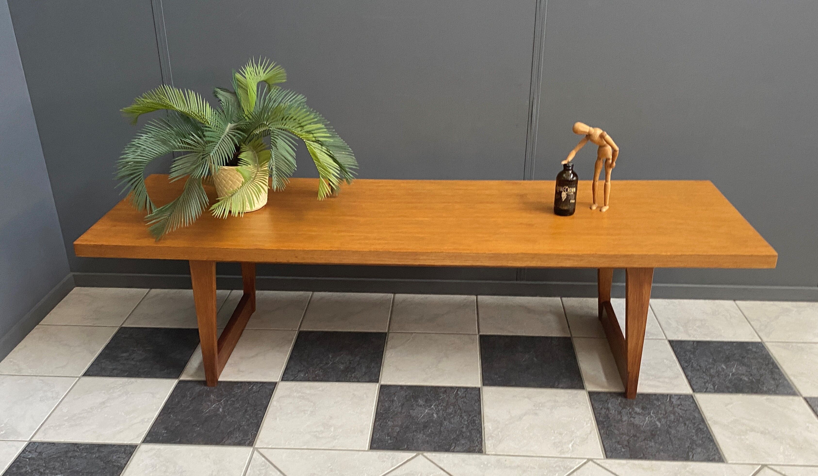Oak coffee table 1960s