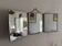 Vintage 1960 triptych barber mirror silvered Arpin - 28 x 70 cm