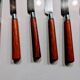 Housewife 24 cutlery stainless steel wooden sleeves Guy Degrenne