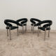 Set of 4 vintage 1970s design dining chairs modernariato.