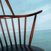Ercol model 472 fireplace chair from the 1960s in beech.