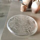 Glass dish by Arnaldo Pomodoro Ars D Milano