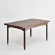 Vintage teak extendable Scandinavian table from the 1960s.