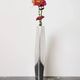 XXL "Facettes" vase in aluminium cast, 1970s