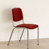 Vintage chrome stainless steel chair 1970