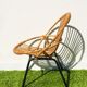 Vintage 60s rattan child chair