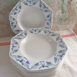 Set of 10 Pexonne octagonal plates