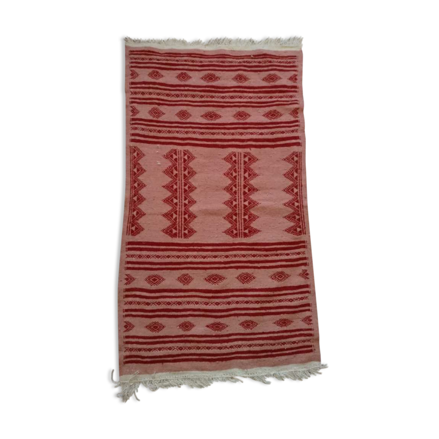 Berber carpet pink and Red 110 x 66 cm