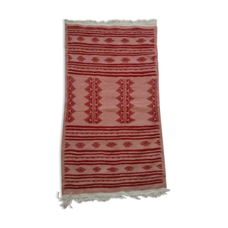 Berber carpet pink and Red 110 x 66 cm