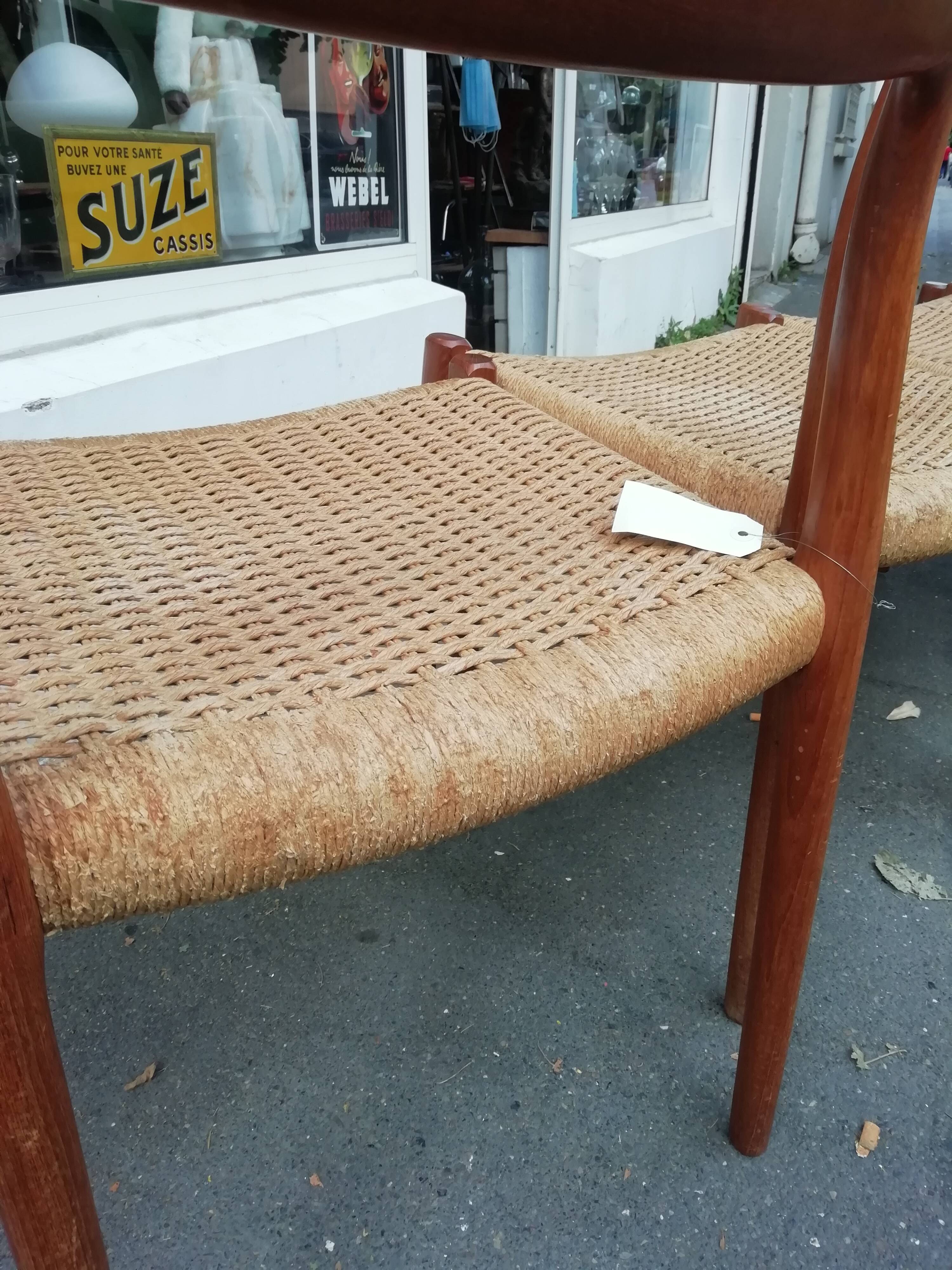 4 chairs from N.O. Moller