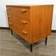 Commode trois tiroirs moderniste vintage 1960