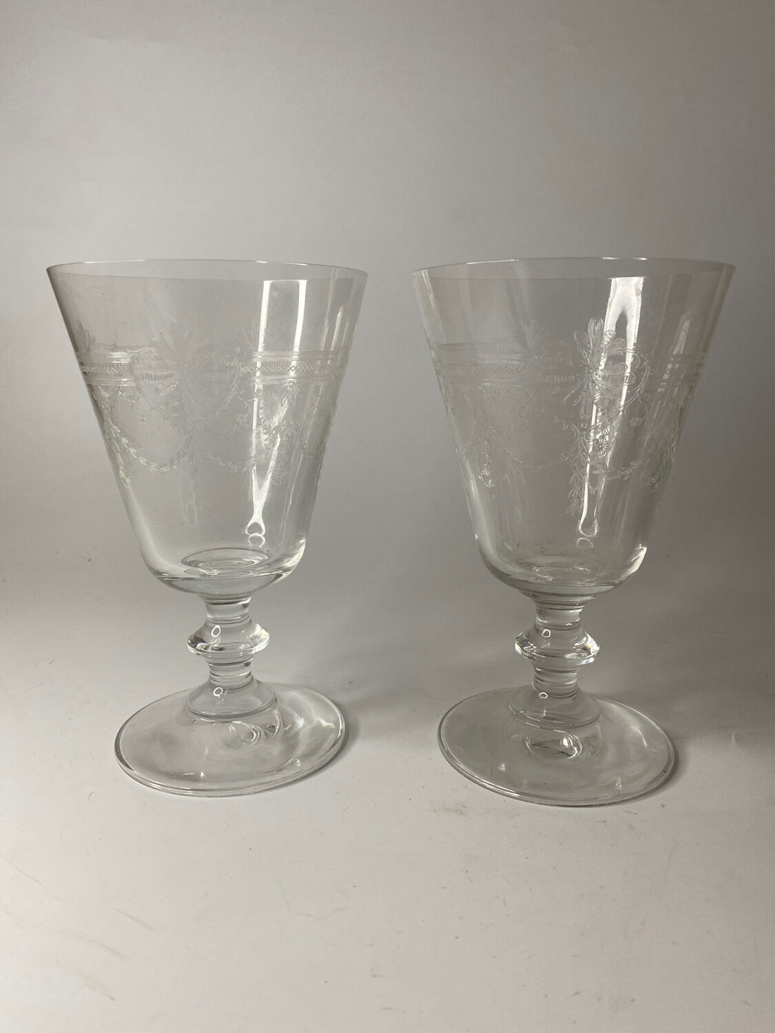 2 glasses Cristal Saint Louis