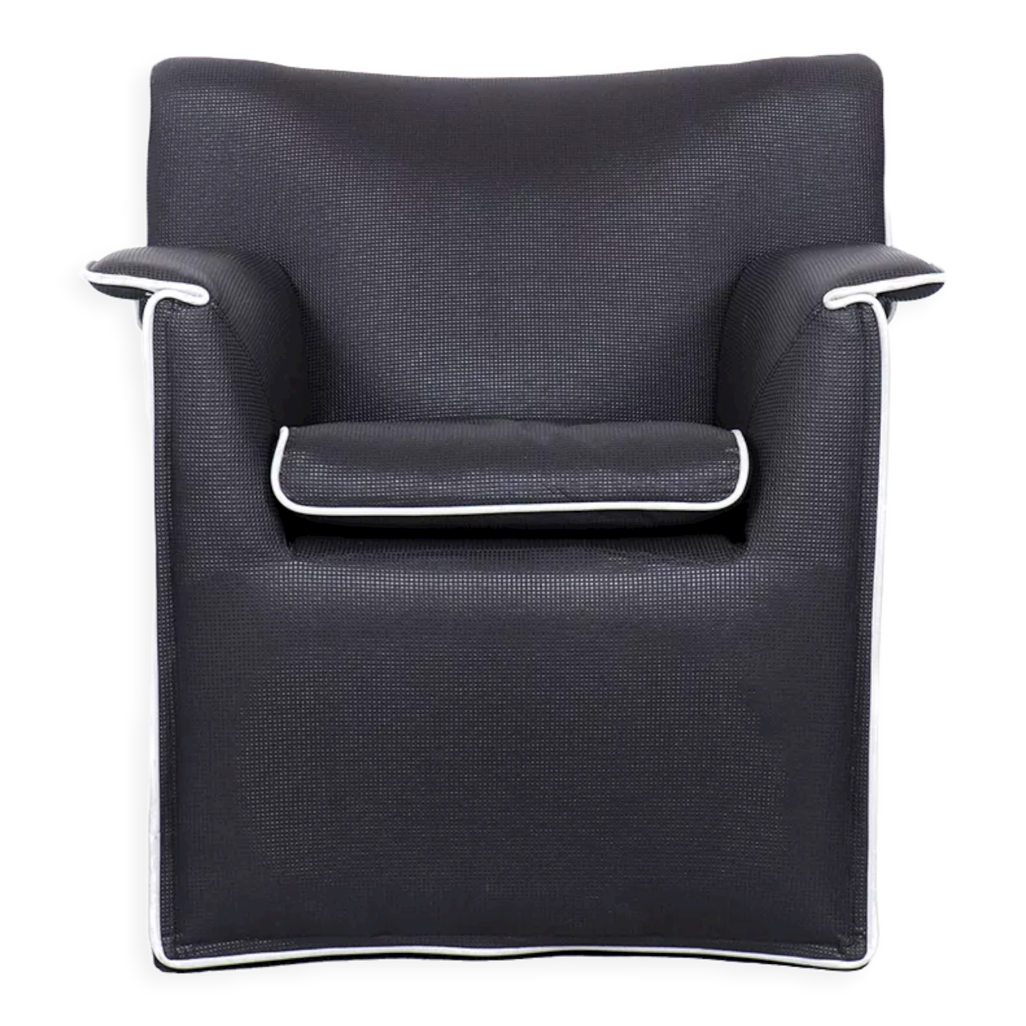 B&B Italia Lauriana black lounge chair, 1970s