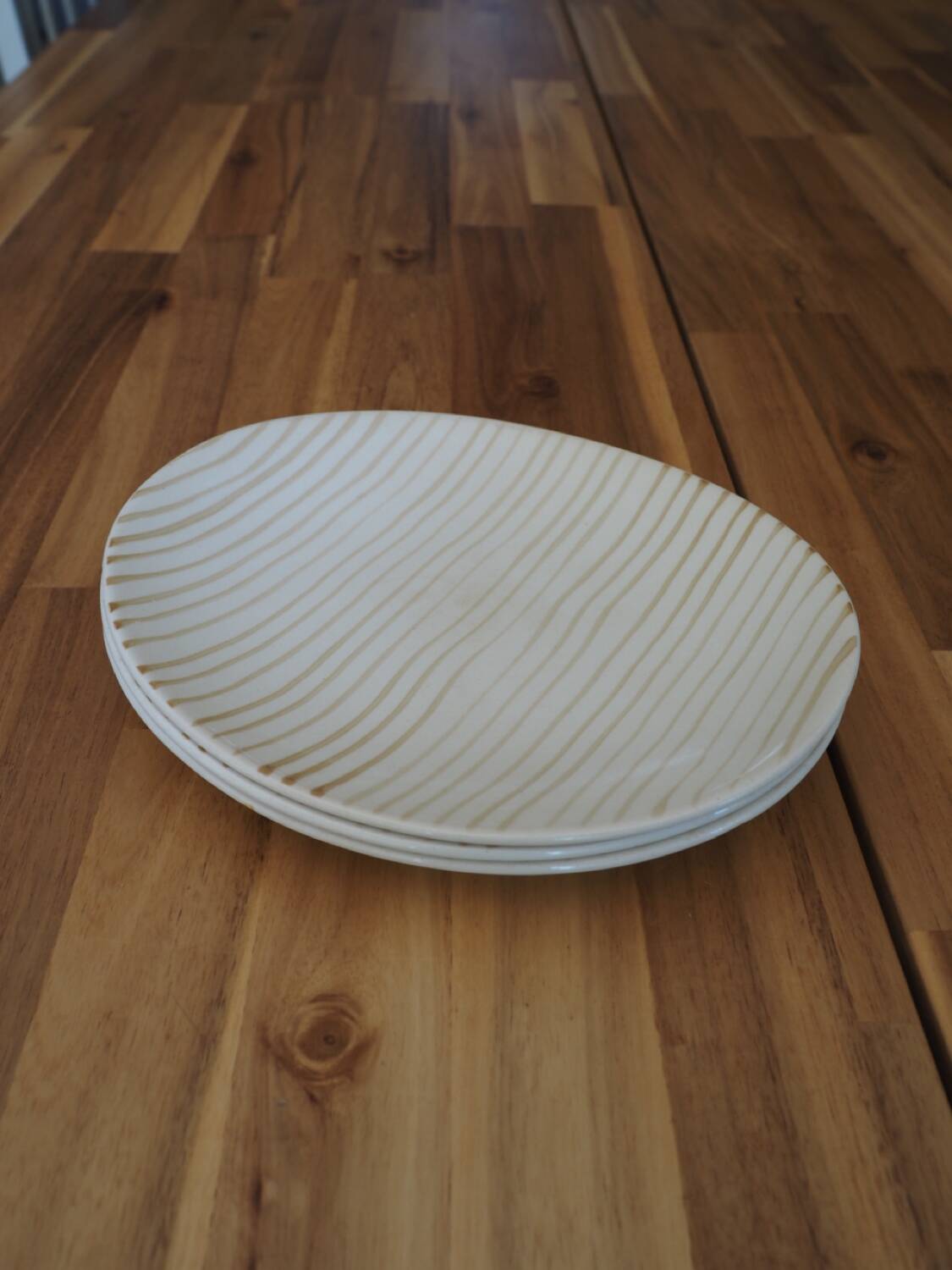 3 oval flat plates Salins model Jamaica (rare)