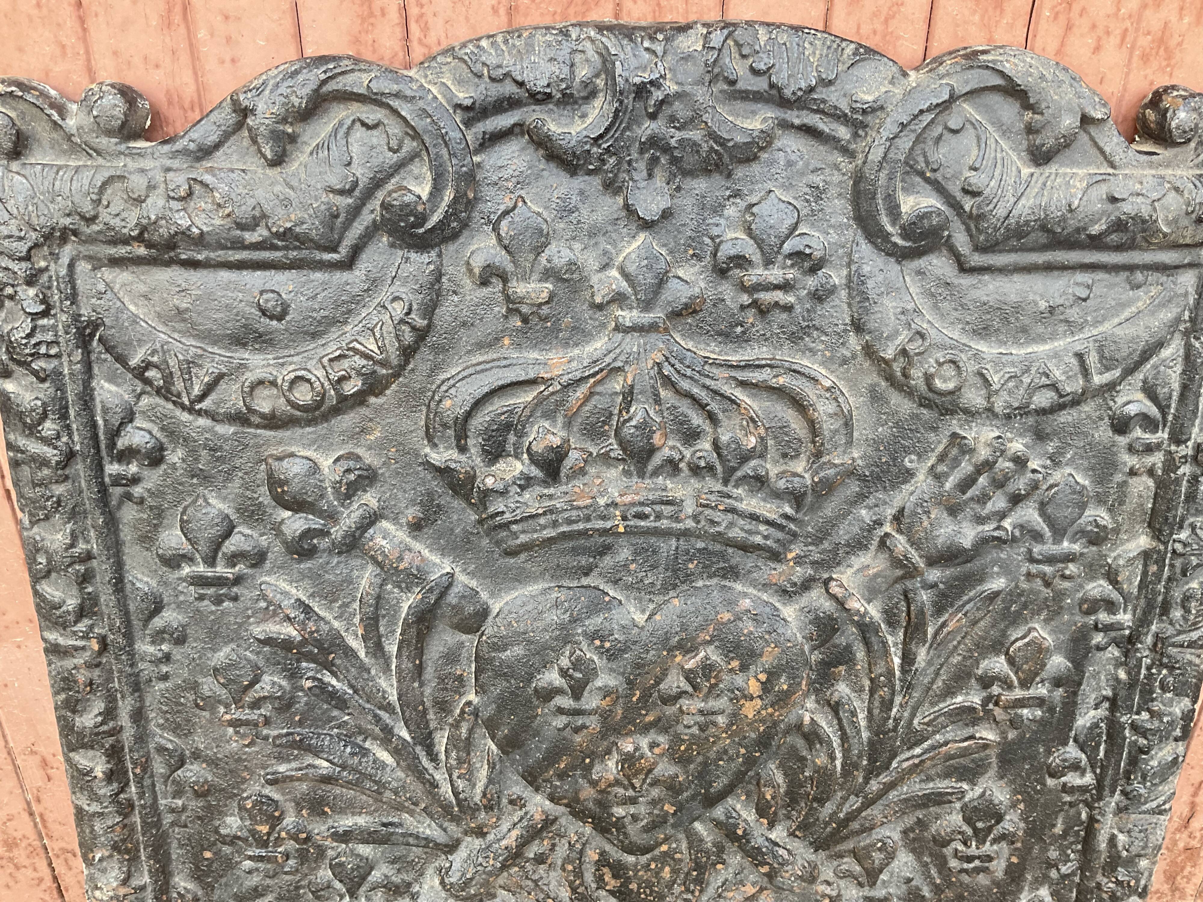 Fireplace plate
