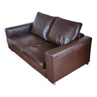 Canapé Natuzzi en cuir pleine fleur