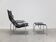 Reclining 'HE1106' lounge chair with ottoman by Hans Eichenberger for Strässle, 1978