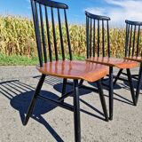 Set of 4 vintage fanett tapiovaara chairs