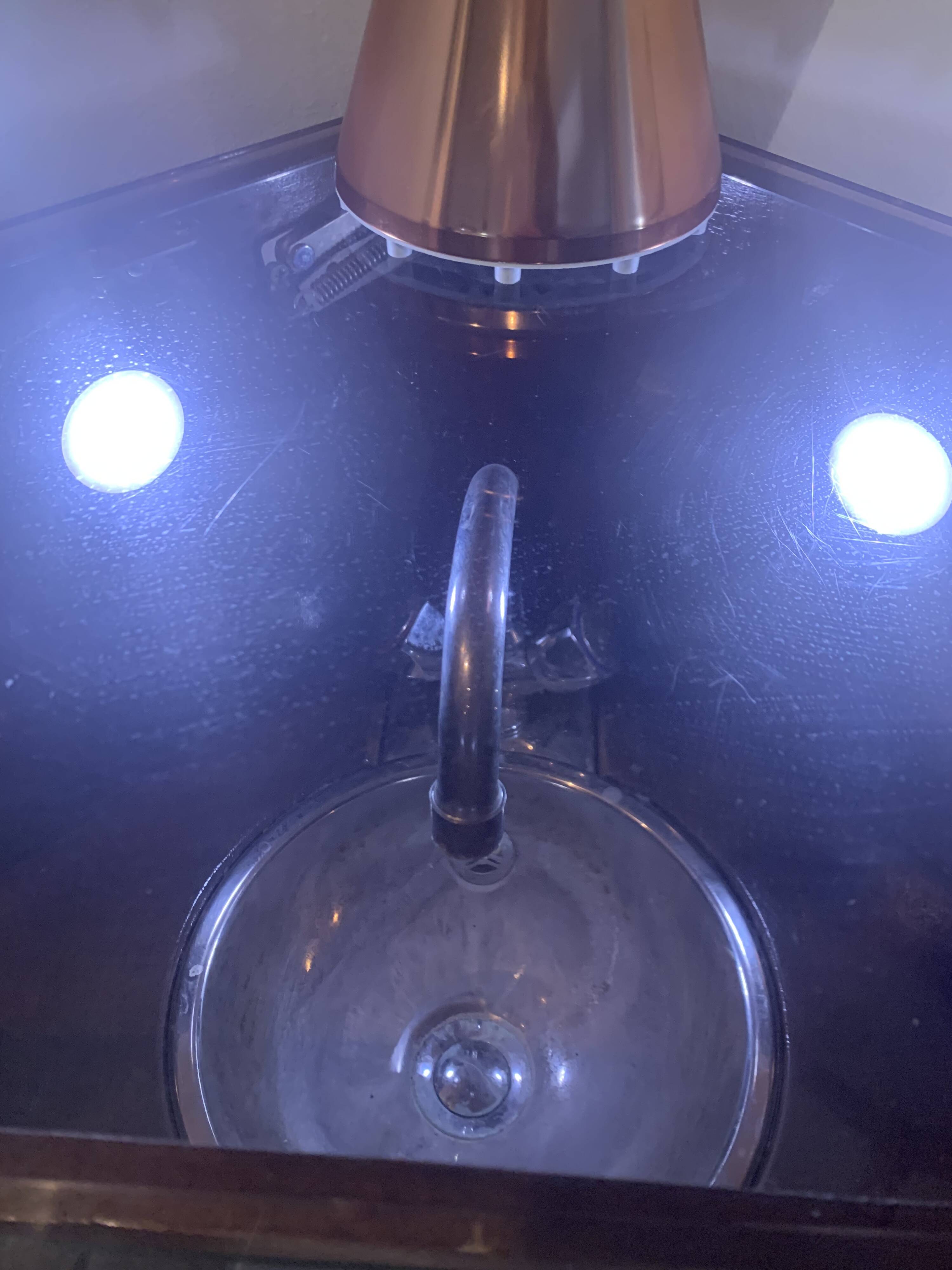 🍸 Vintage corner bar with sink and mini-fridge – unique piece