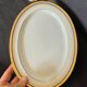 Set of 2 oval shrimp dishes in Limoges porcelain "Blue de F"