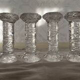 Set of 6 vintage glass knife rests