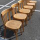 6 Baumann beech chairs