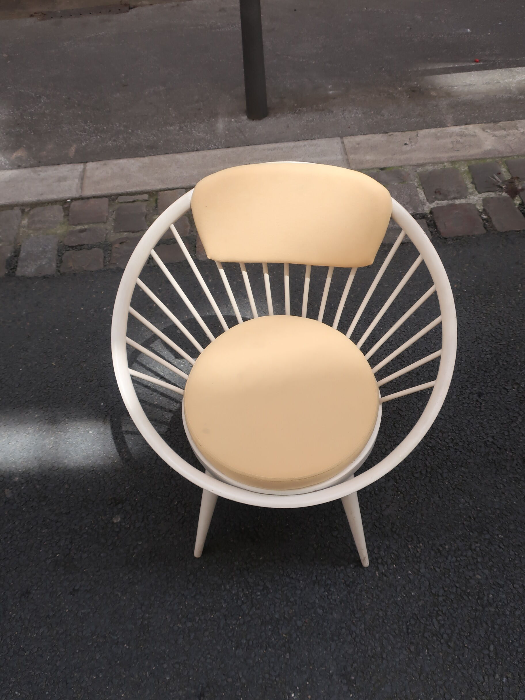 Chair Circle Scandinavian Yngve Ekstrom 60s