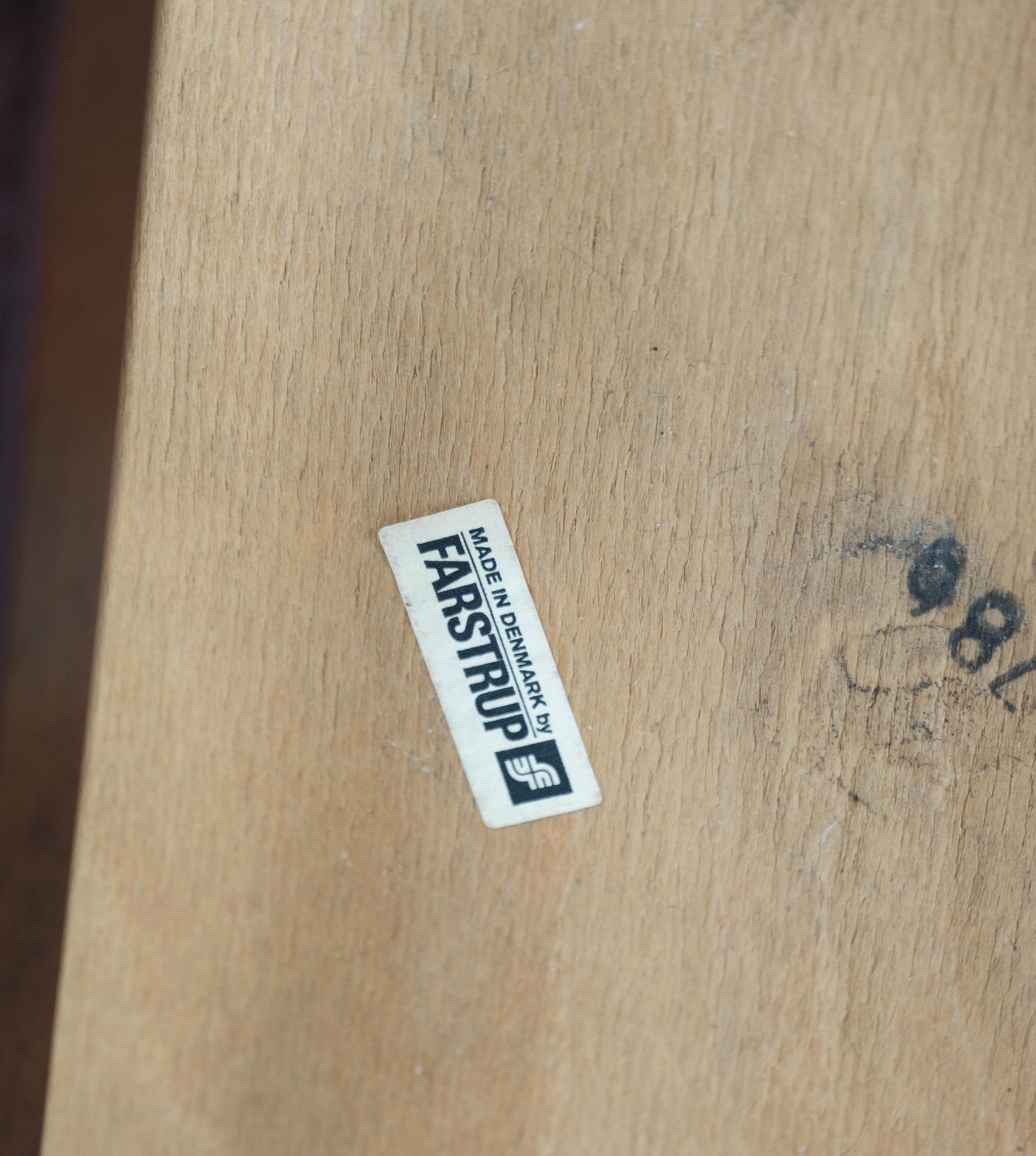 Set of four dining room chairs of mahogany of Danish design by Farstrup, 1960s