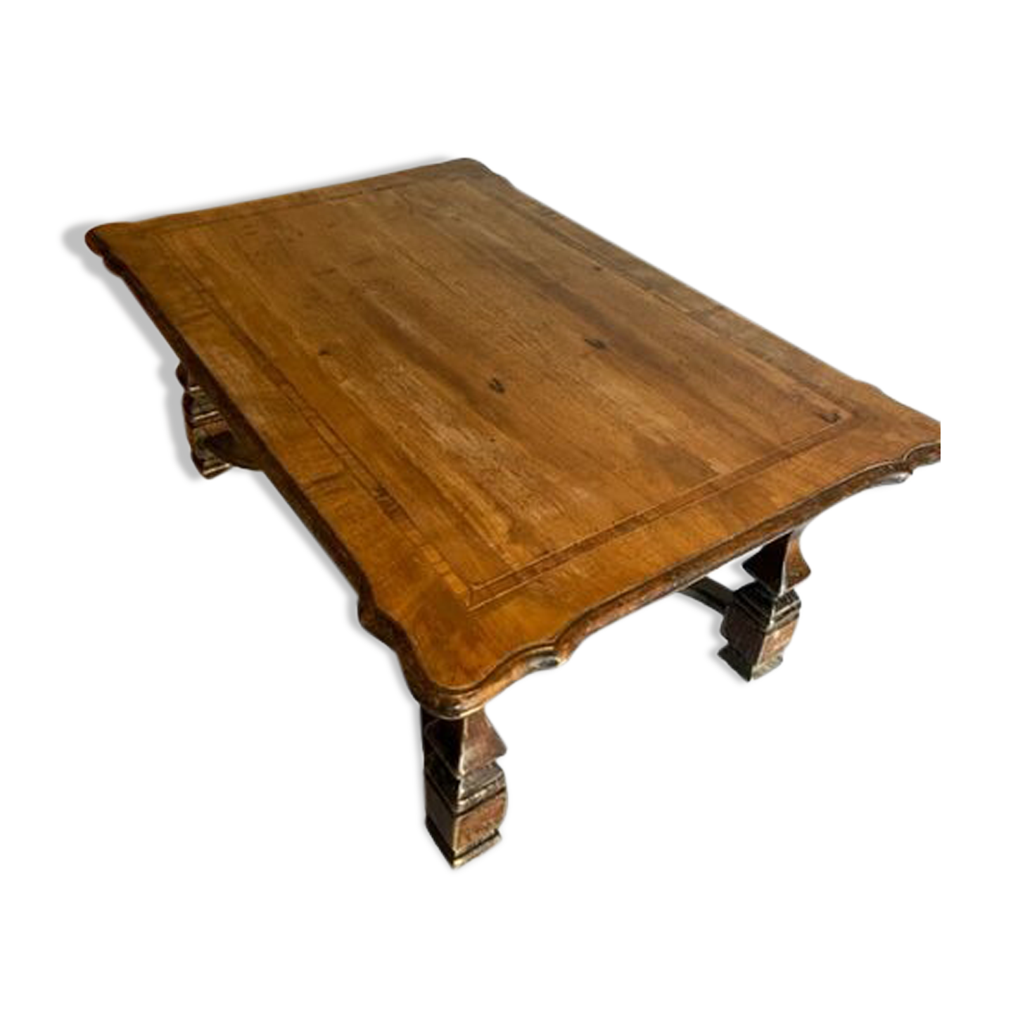 Living room coffee table walnut marquete 1950/60