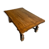 Living room coffee table walnut marquete 1950/60