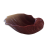 Vide poche céramique rouge en forme d' escargot