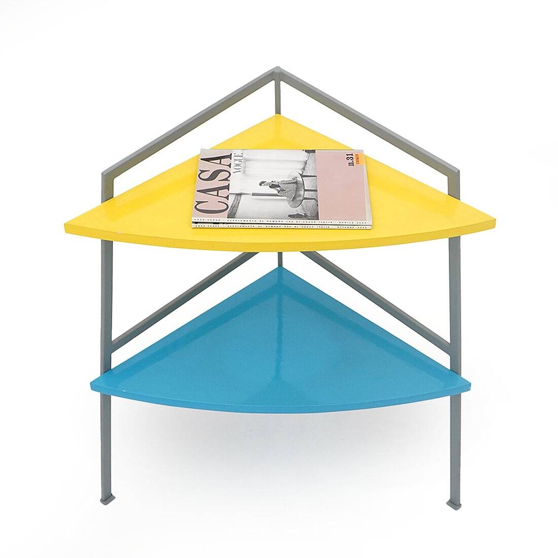 Corner table with two shelves, 1980s