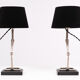 Pair of Eichholtz table lamps with stirrups from 1980s