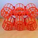 Porte bouteille orange 70s