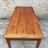 Farm table in solid cherry tree