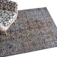 Tapis en laine bleu doré