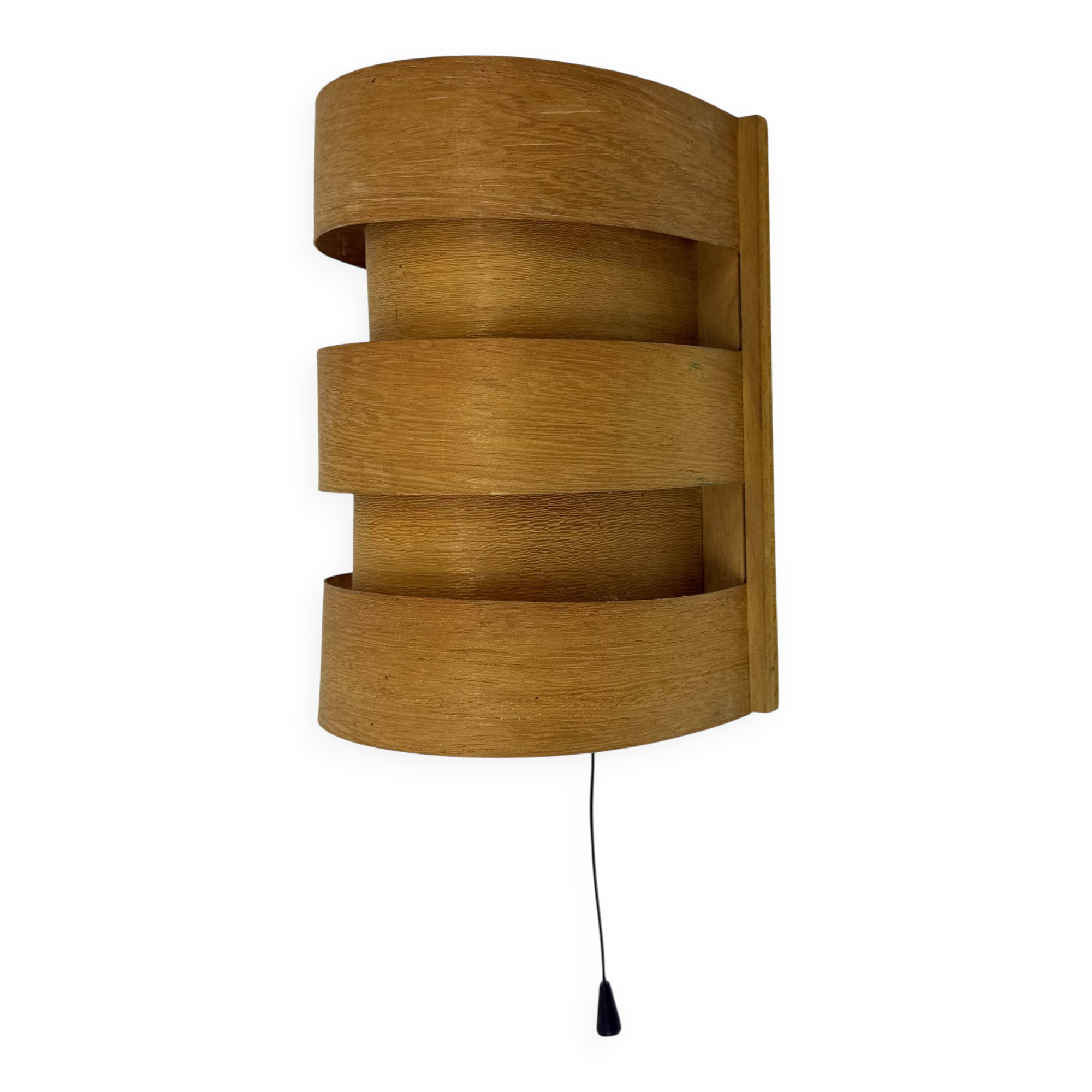 Scandinavian Modern Pine Wall Light by Hans Agne Jakobsson for Markaryd, Sw