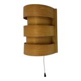 Scandinavian Modern Pine Wall Light by Hans Agne Jakobsson for Markaryd, Sw