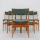 1960s Set of Six Teak Dining Chairs, Denmark