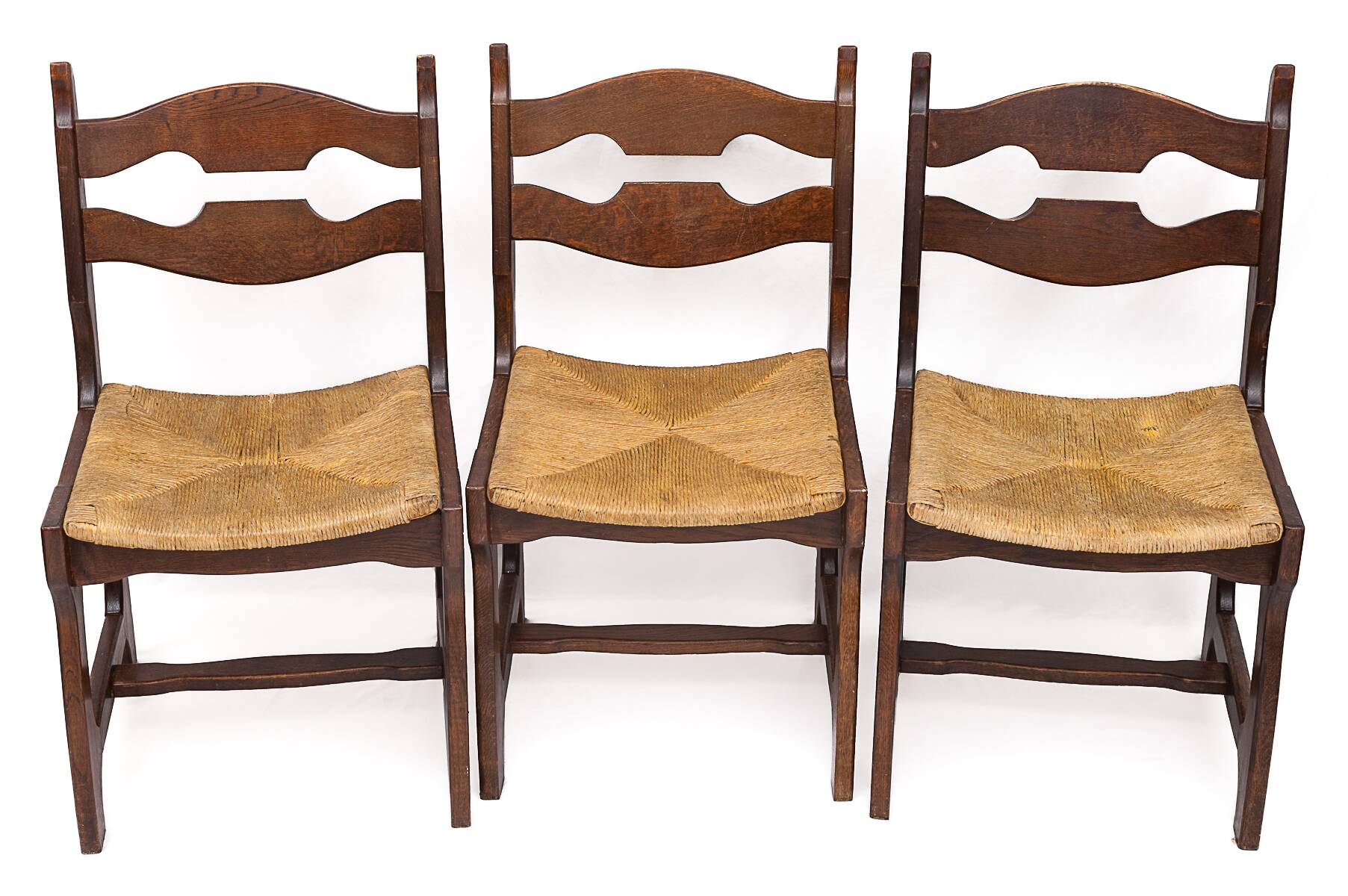 Set of 6 chairs by Guillerme and Chambron