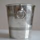 Vintage ice or champagne bucket in silver metal
